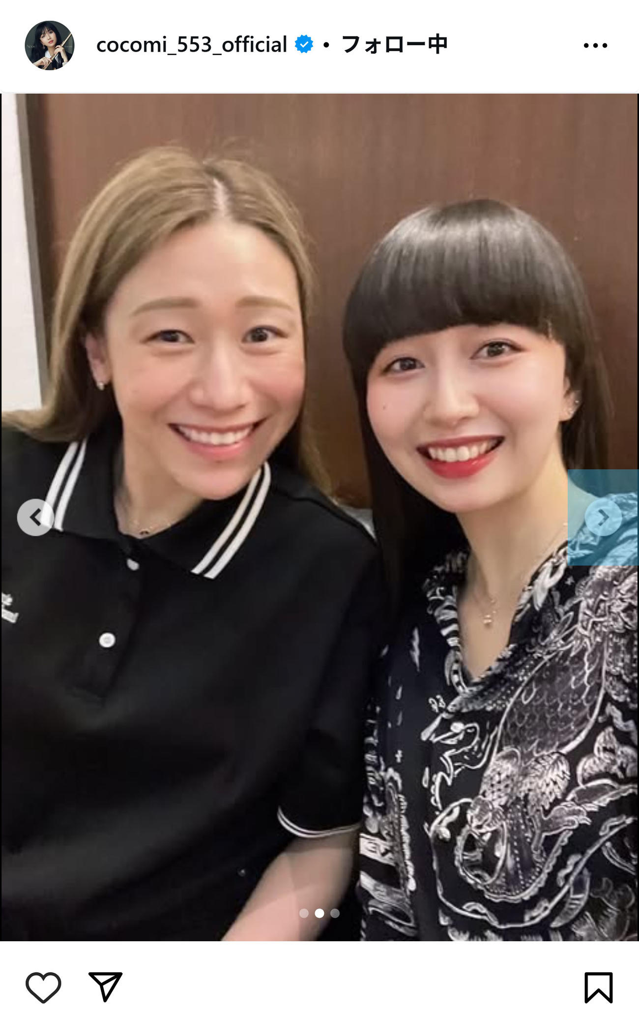Cocomiのインスタグラムから