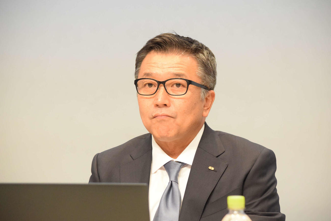 関西テレビの岡宏幸代表取締役社長（撮影・阪口孝志）