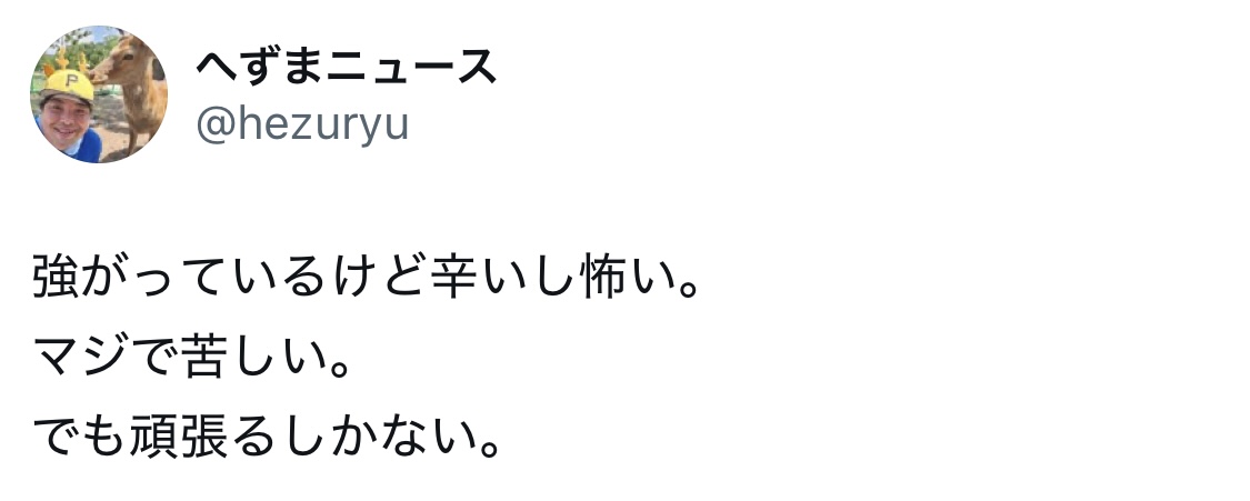 へずまりゅうのXから