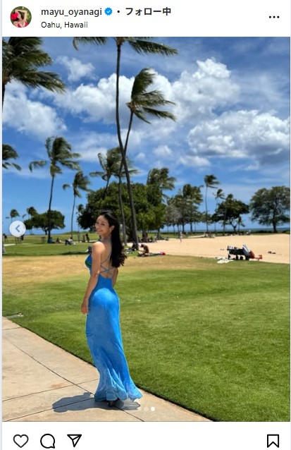 大柳麻友のインスタグラムから