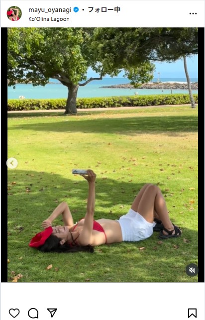 大柳麻友のインスタグラムから