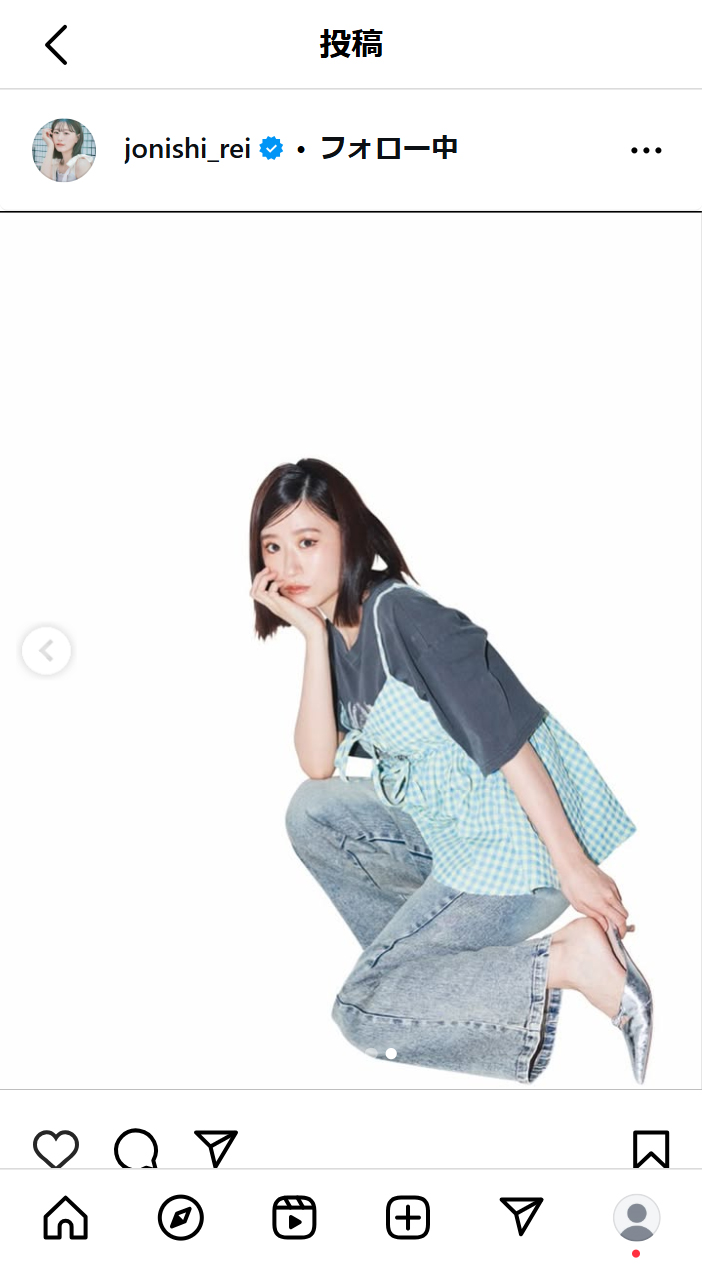 上西怜のインスタグラムから