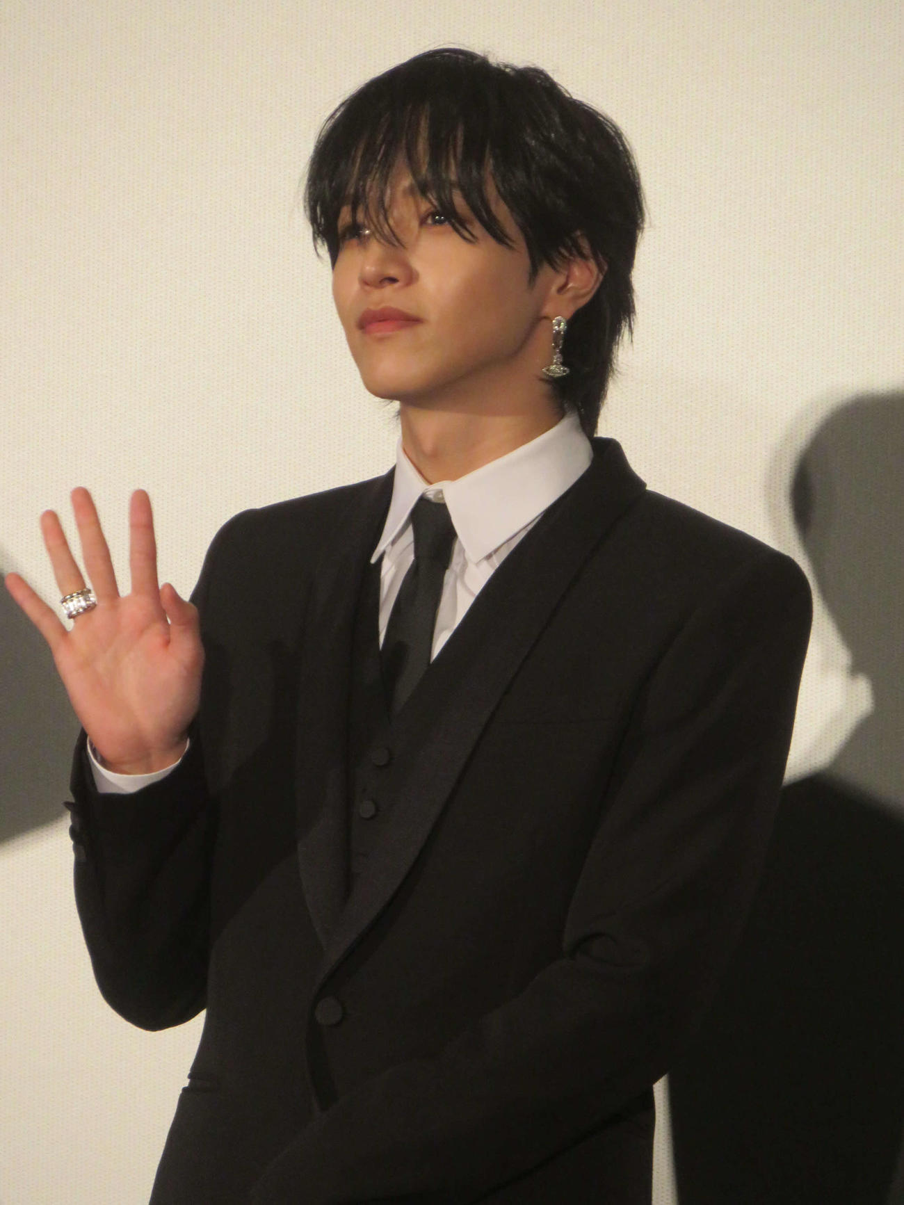 ドキュメンタリー映画「JO1 THE MOVIE『未完成』Bon Voyage」完成記プレミア試写会に出席した大平祥生（撮影・川田和博）