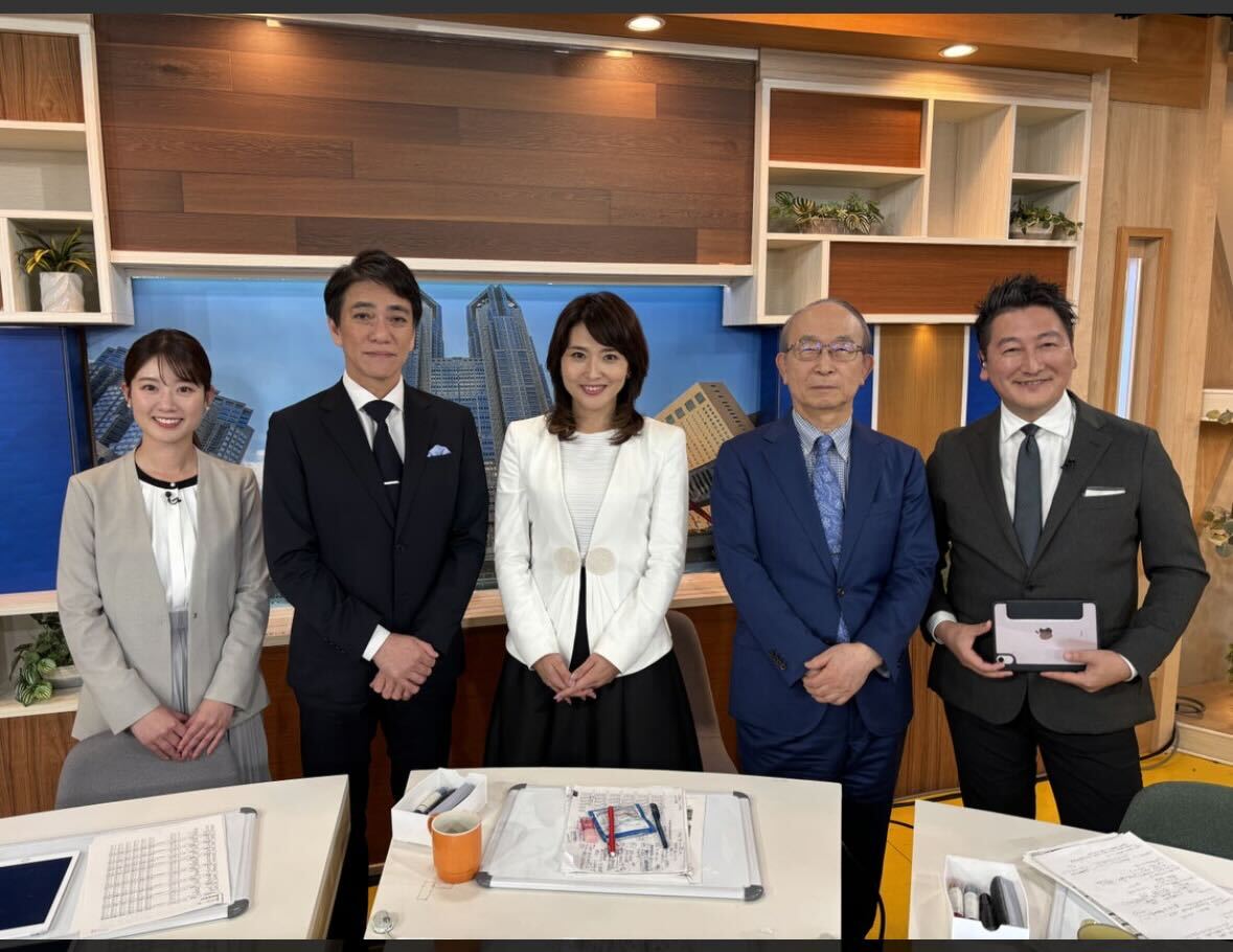 東京都議選の開票特番に出演した金子恵美（ブログから）