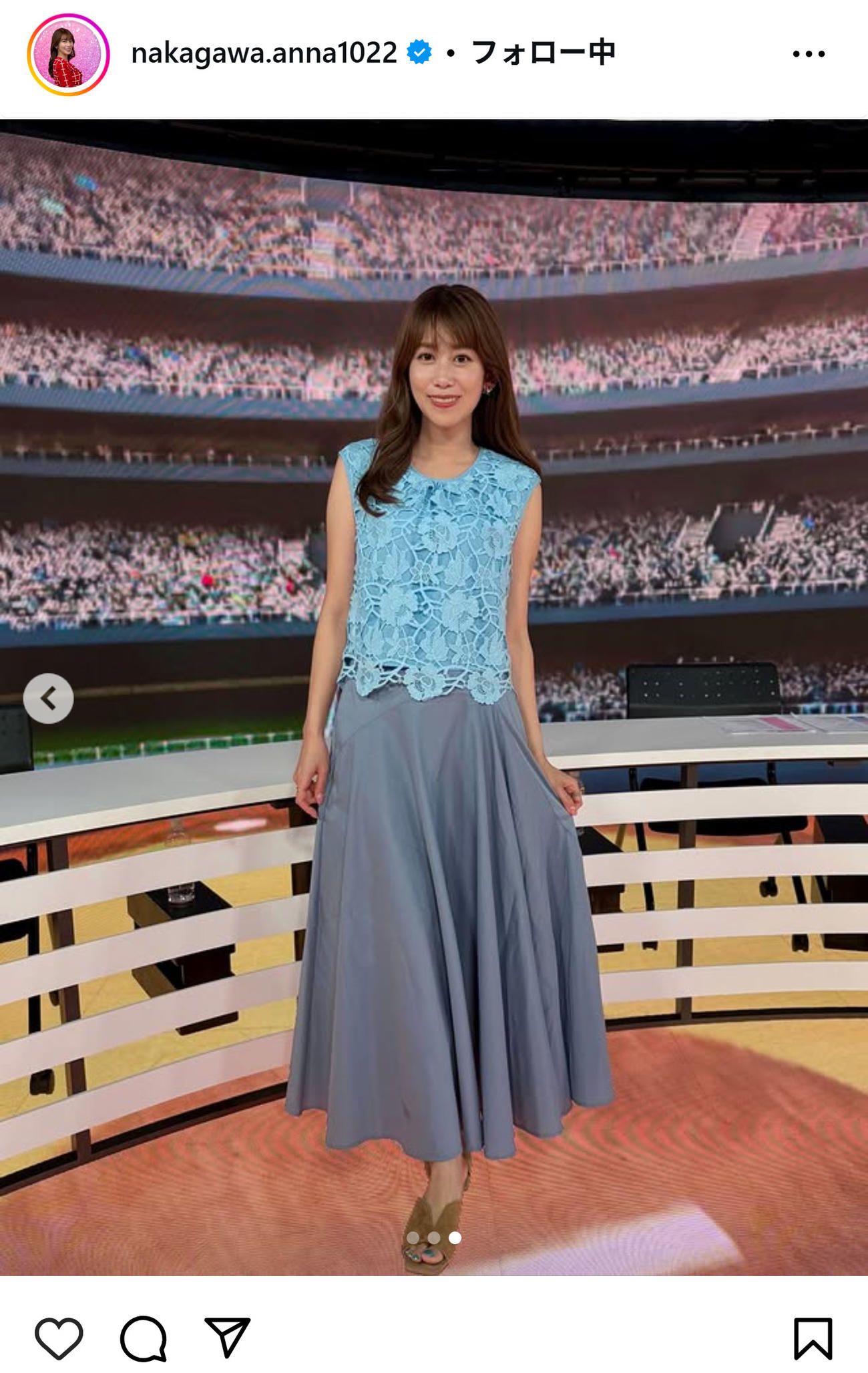 中川安奈のインスタグラムから