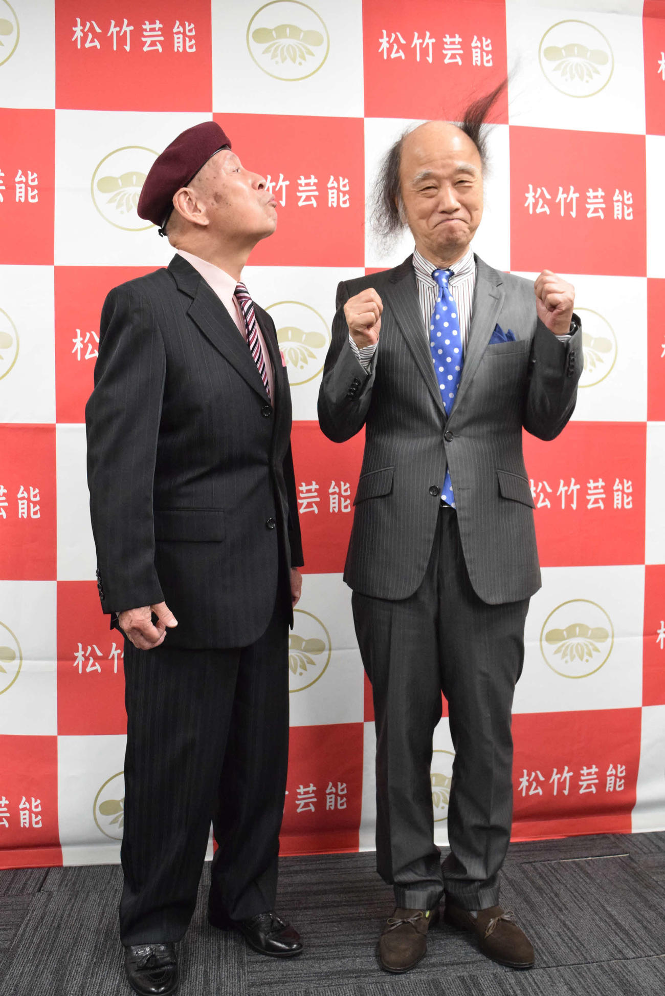 “伝統芸”は健在！芸歴55周年記念公演を開催する海原はるか（右）・かなた（撮影・阪口孝志）