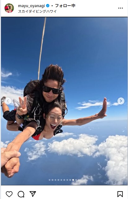 大柳麻友のインスタグラムから
