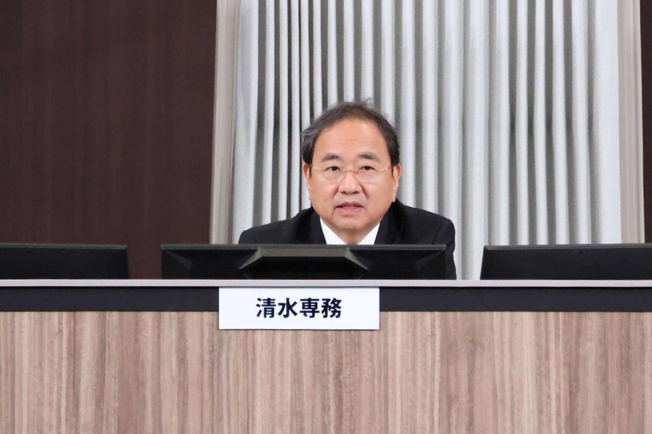 「第84回株式会社フジ・メディア・ホールディングス株主総会」に出席した専務取締役の清水賢治氏（フジ・メディア・ホールディングス提供）