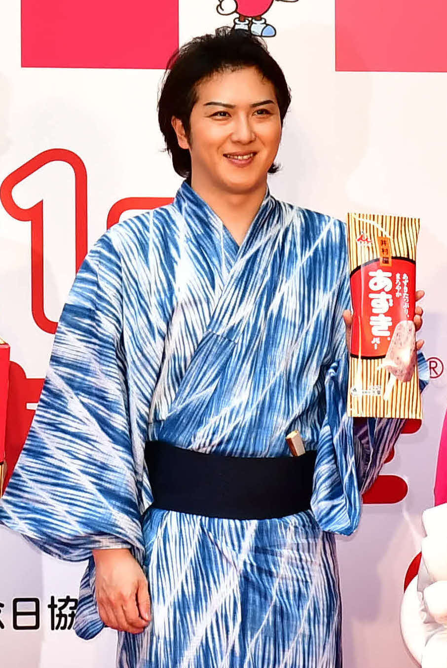 「あずきバー祭り2025」開催記念発表会に出席した尾上松也（撮影・松尾幸之介）