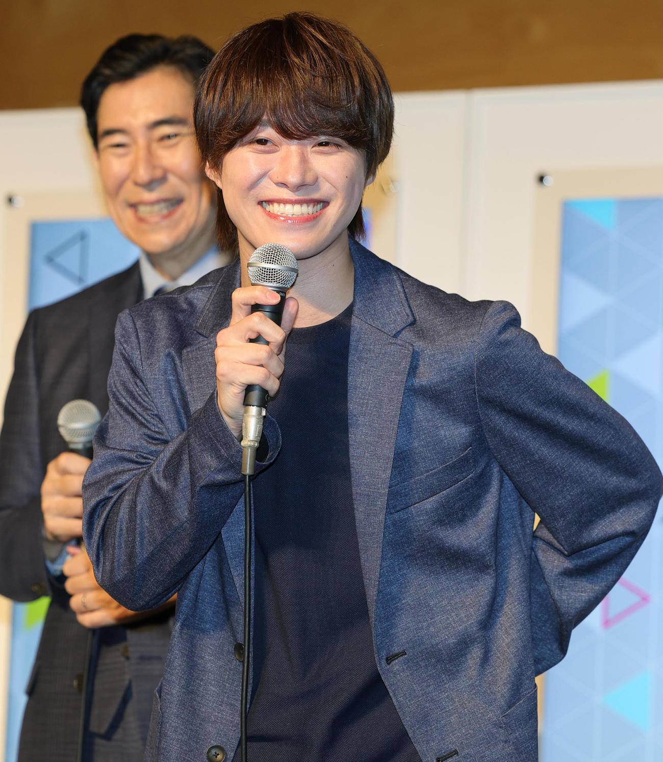 テレビ朝日系ドラマ「リベンジ・スパイ」記者会見に登場した大橋和也