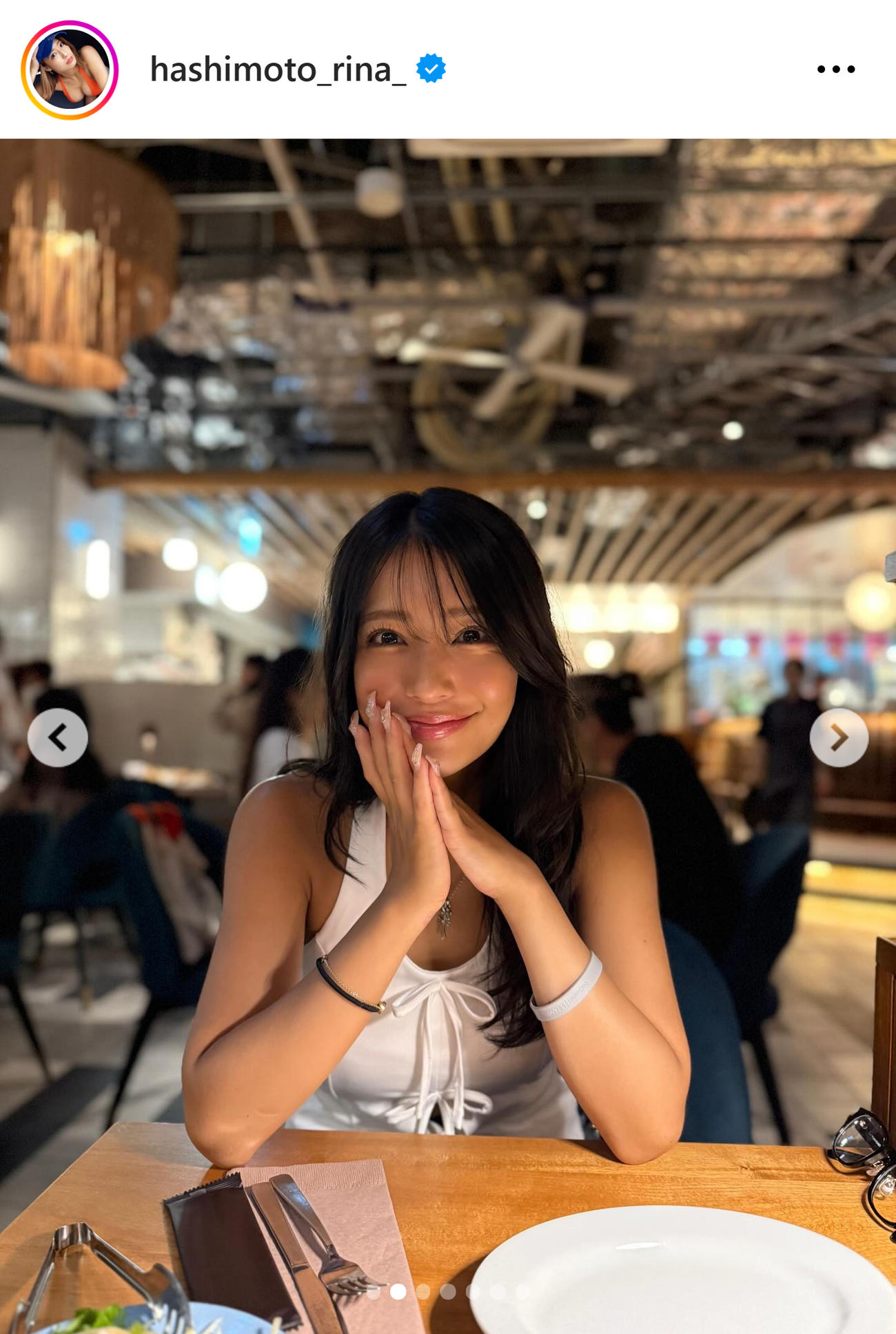 橋本梨菜のインスタグラムから