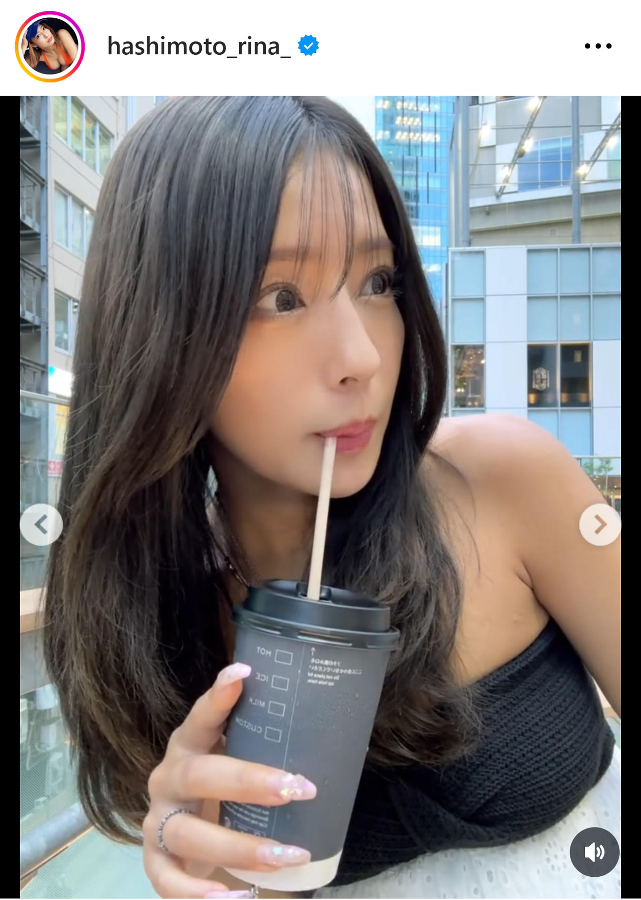 橋本梨菜のインスタグラムから