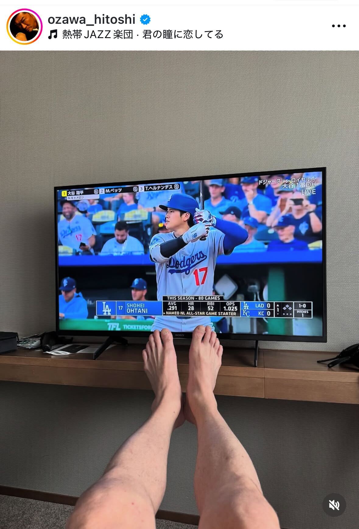 小沢仁志のインスタグラムから