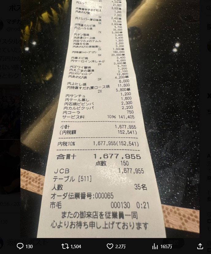 野田クリスタルのXから