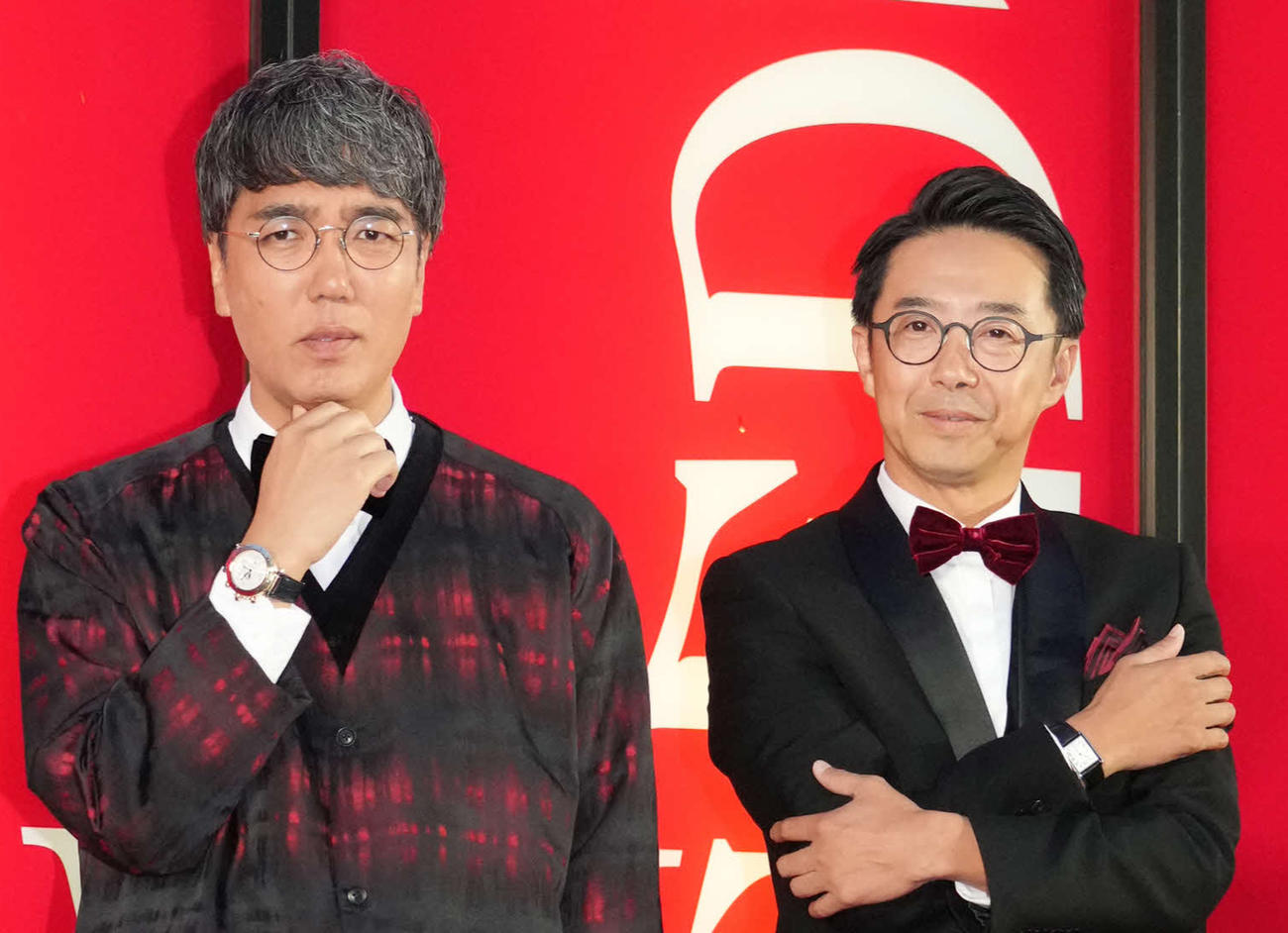 おぎやはぎの小木博明（左）と矢作兼（2023年9月撮影）