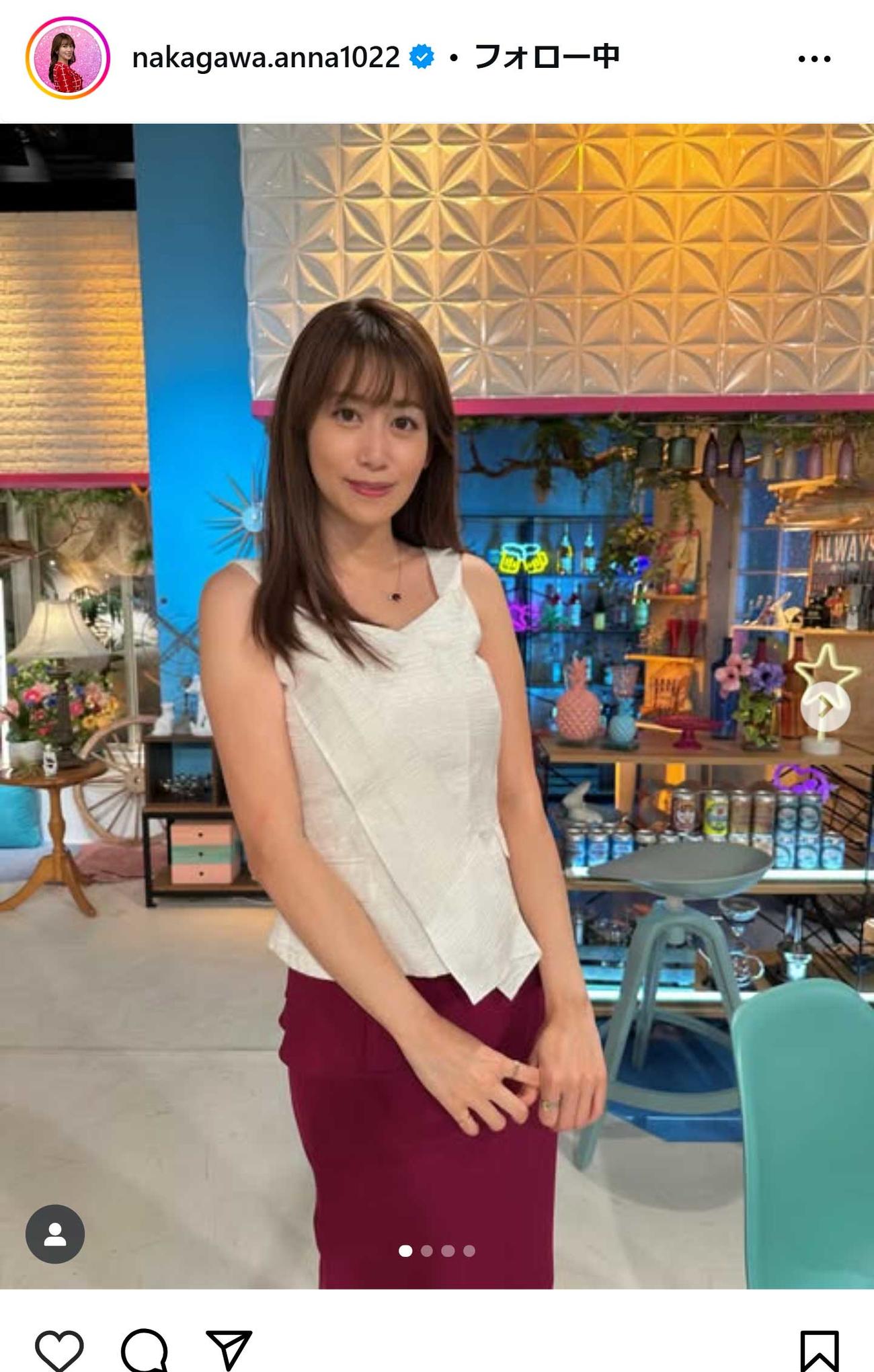中川安奈のインスタグラムから
