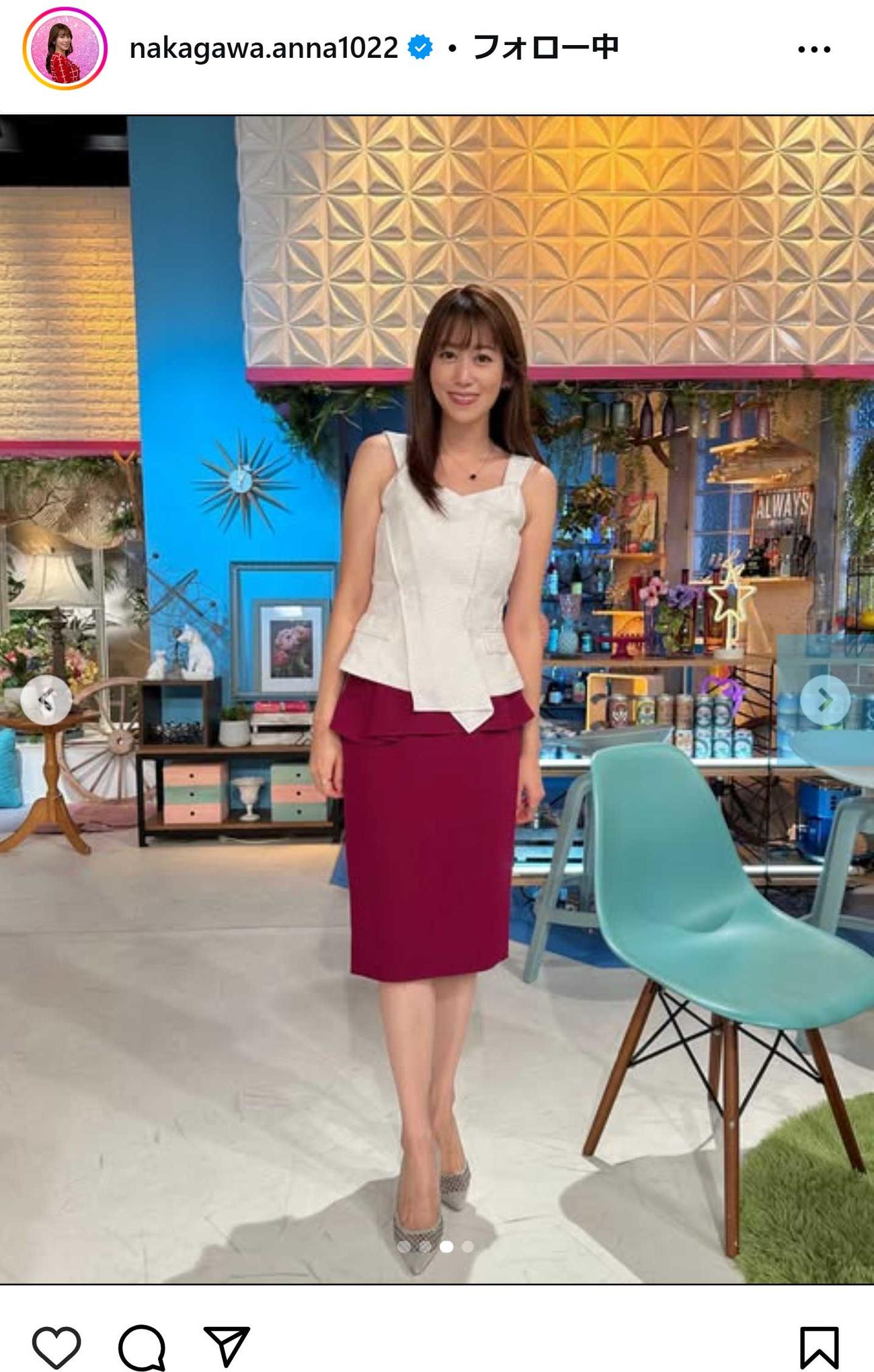 中川安奈のインスタグラムから