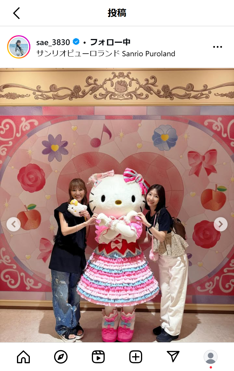 宮澤佐江のインスタグラムから