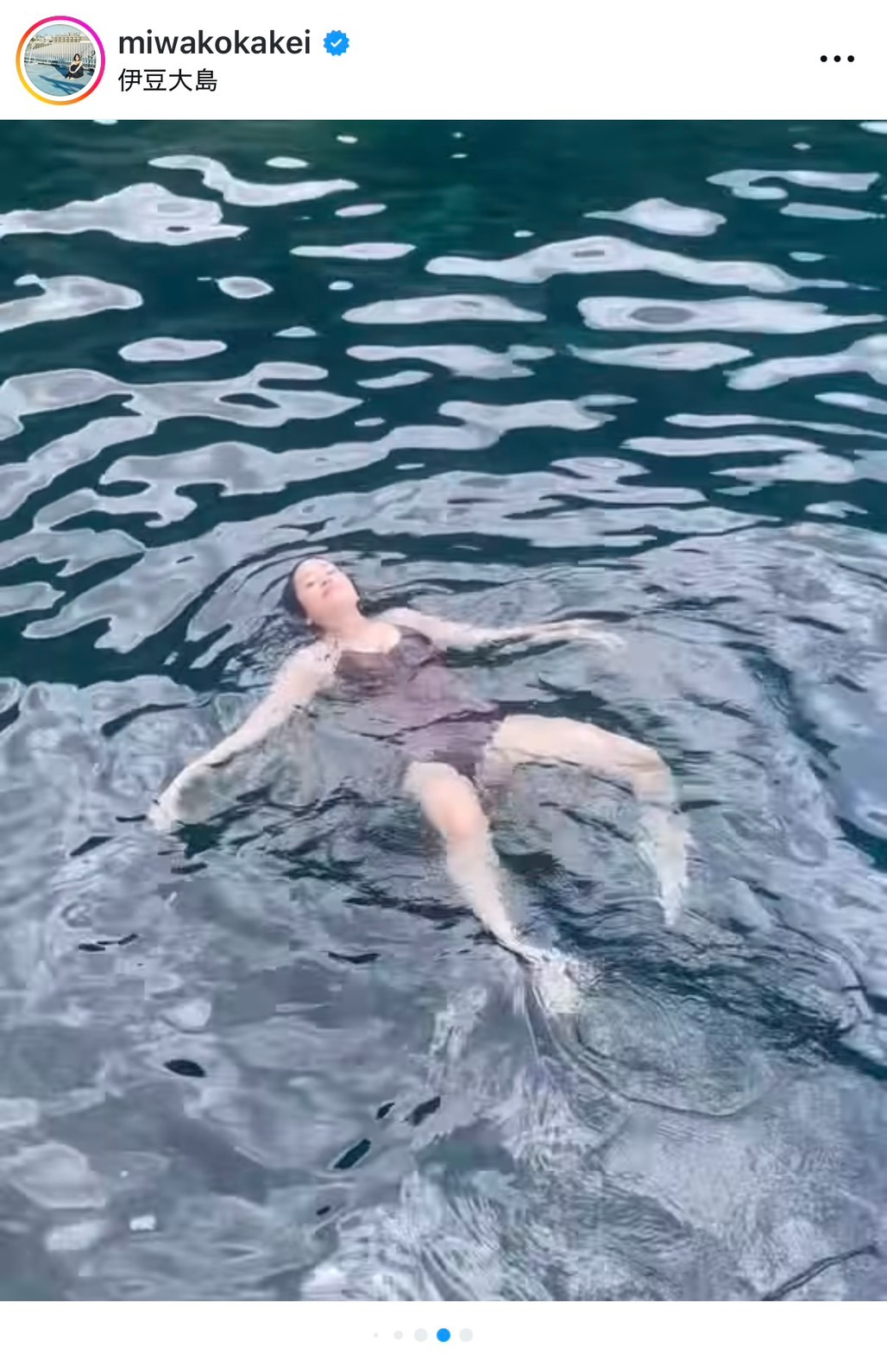 筧美和子のインスタグラムから