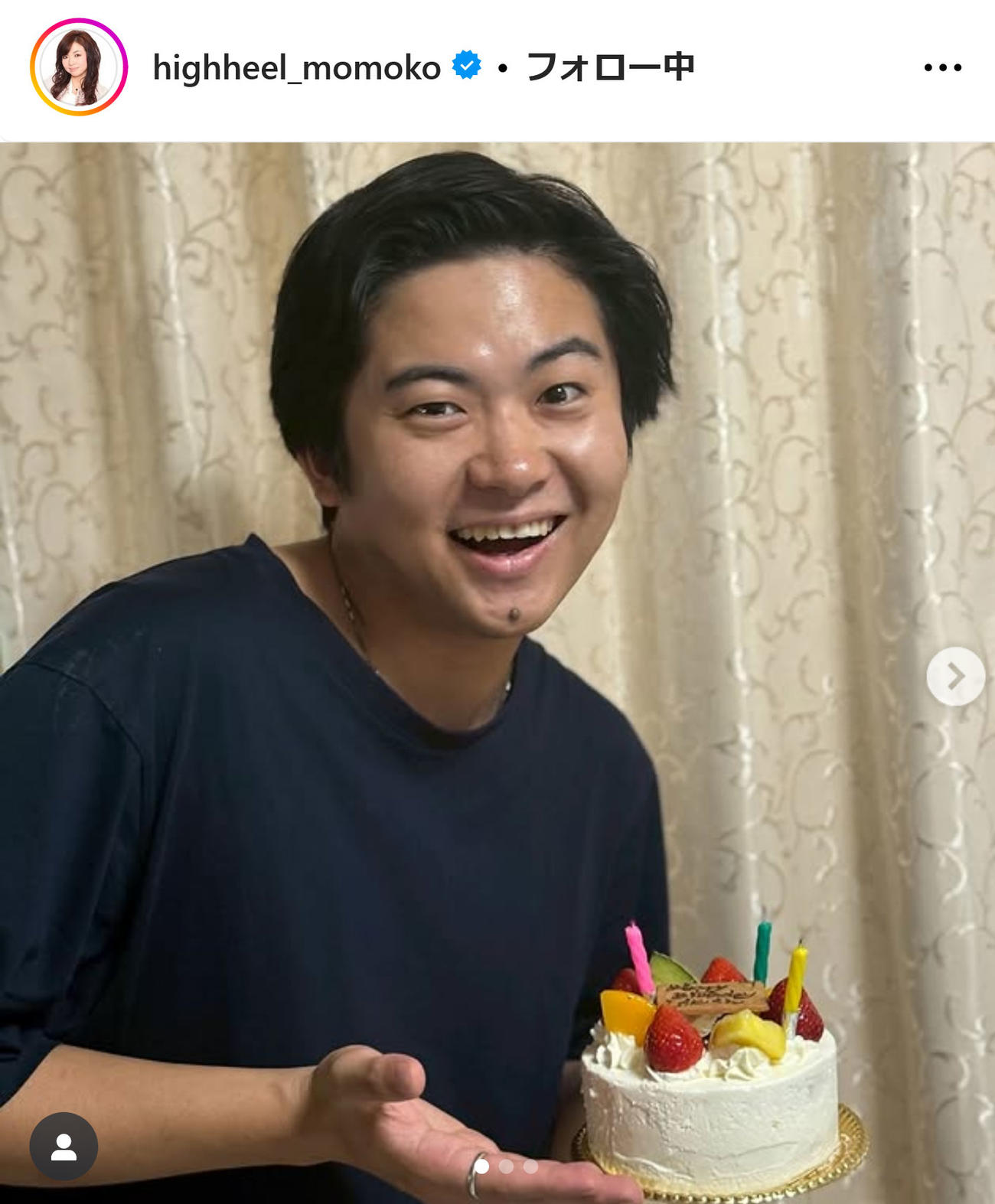 ハイヒール・モモコのインスタグラムから
