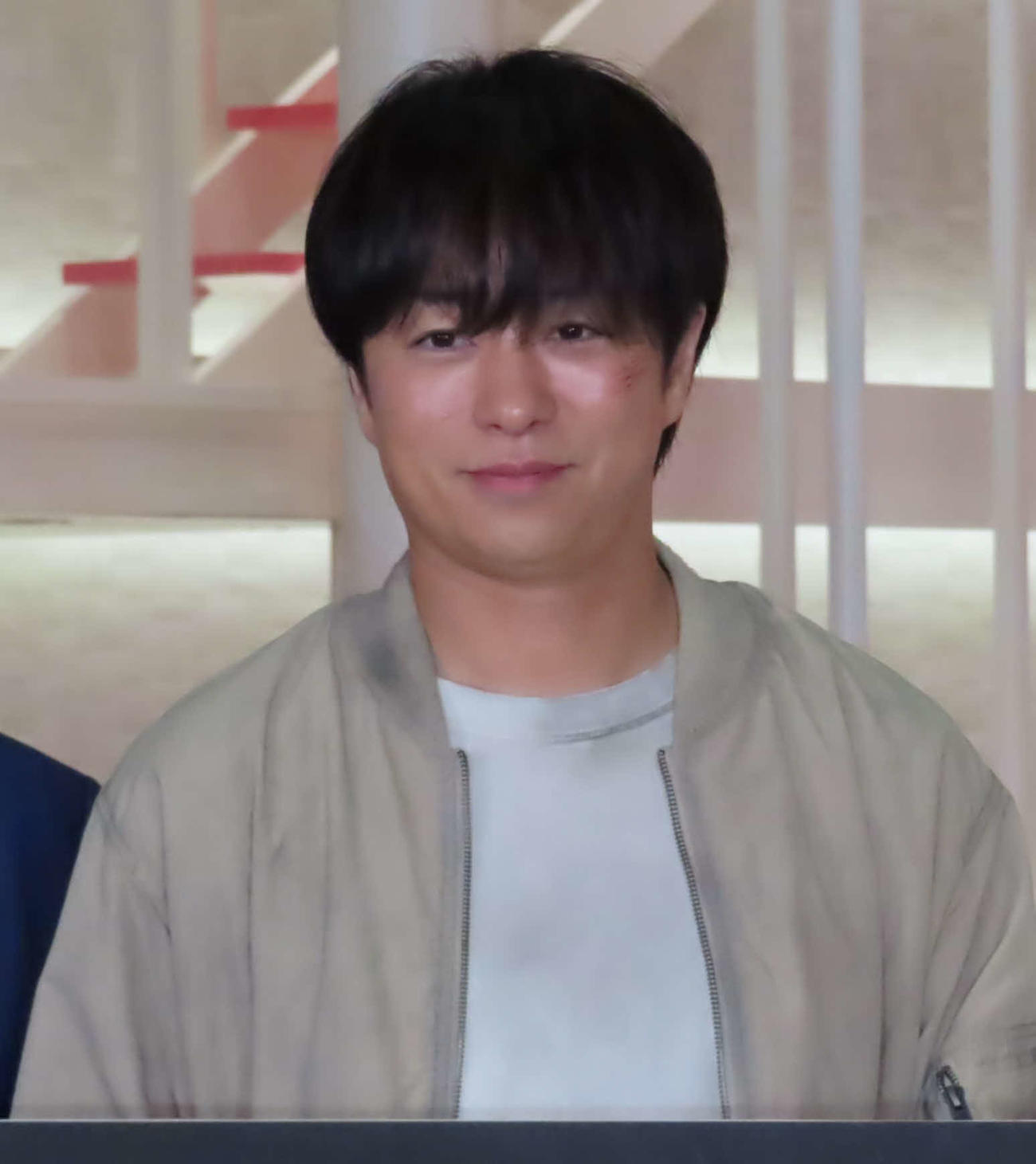 日本テレビ系土曜ドラマ「放送局占拠」制作発表会見に出席した櫻井翔