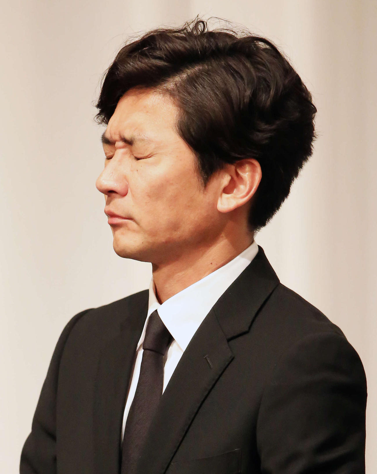 厳しい表情を見せる国分太一（18年5月撮影）