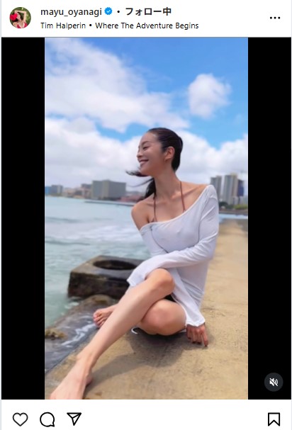 大柳麻友のインスタグラムから