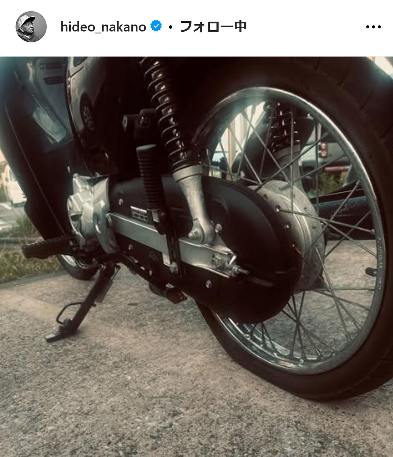 中野英雄インスタグラムから
