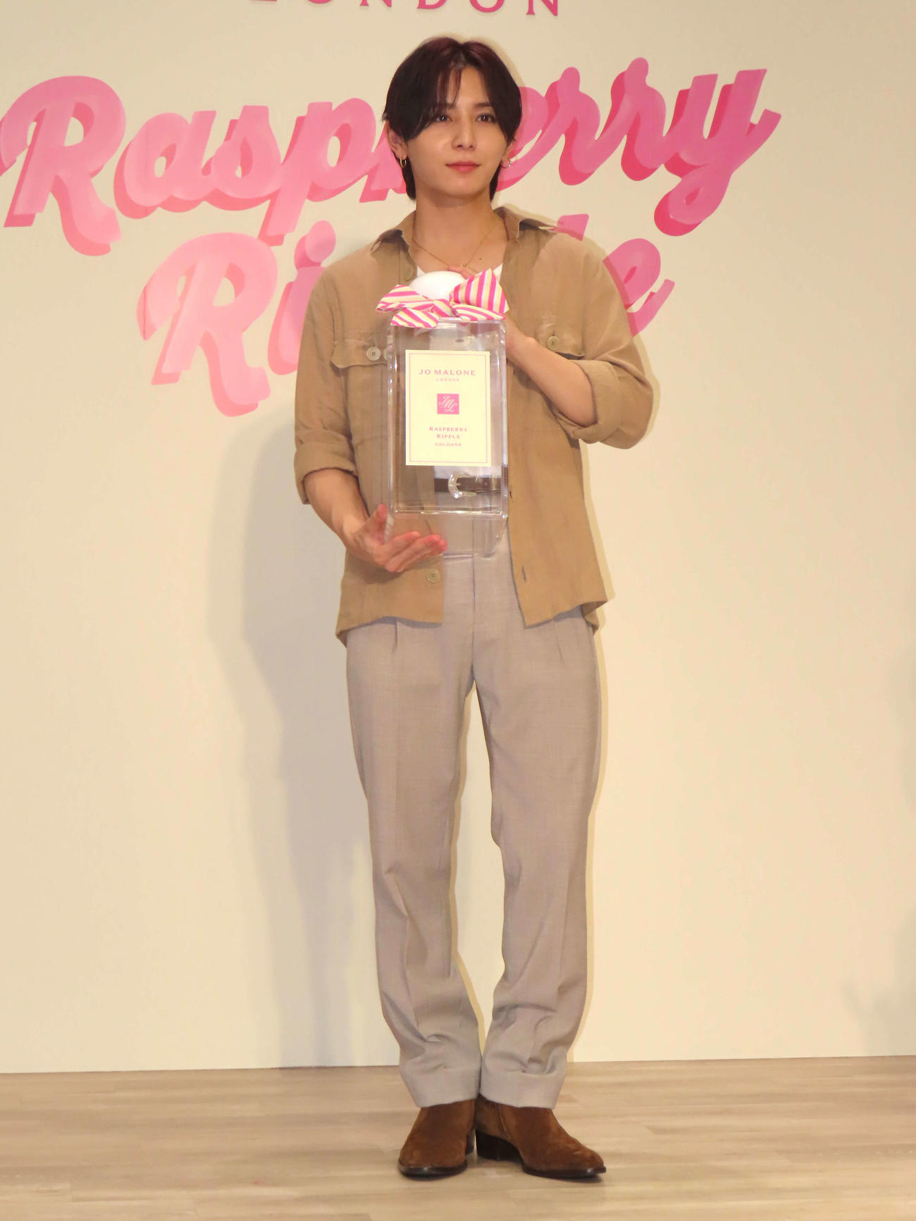 「ラズベリー　リップル　ポップアップイベント　プレスセッション」に登壇したHey！Say！JUMP山田涼介
