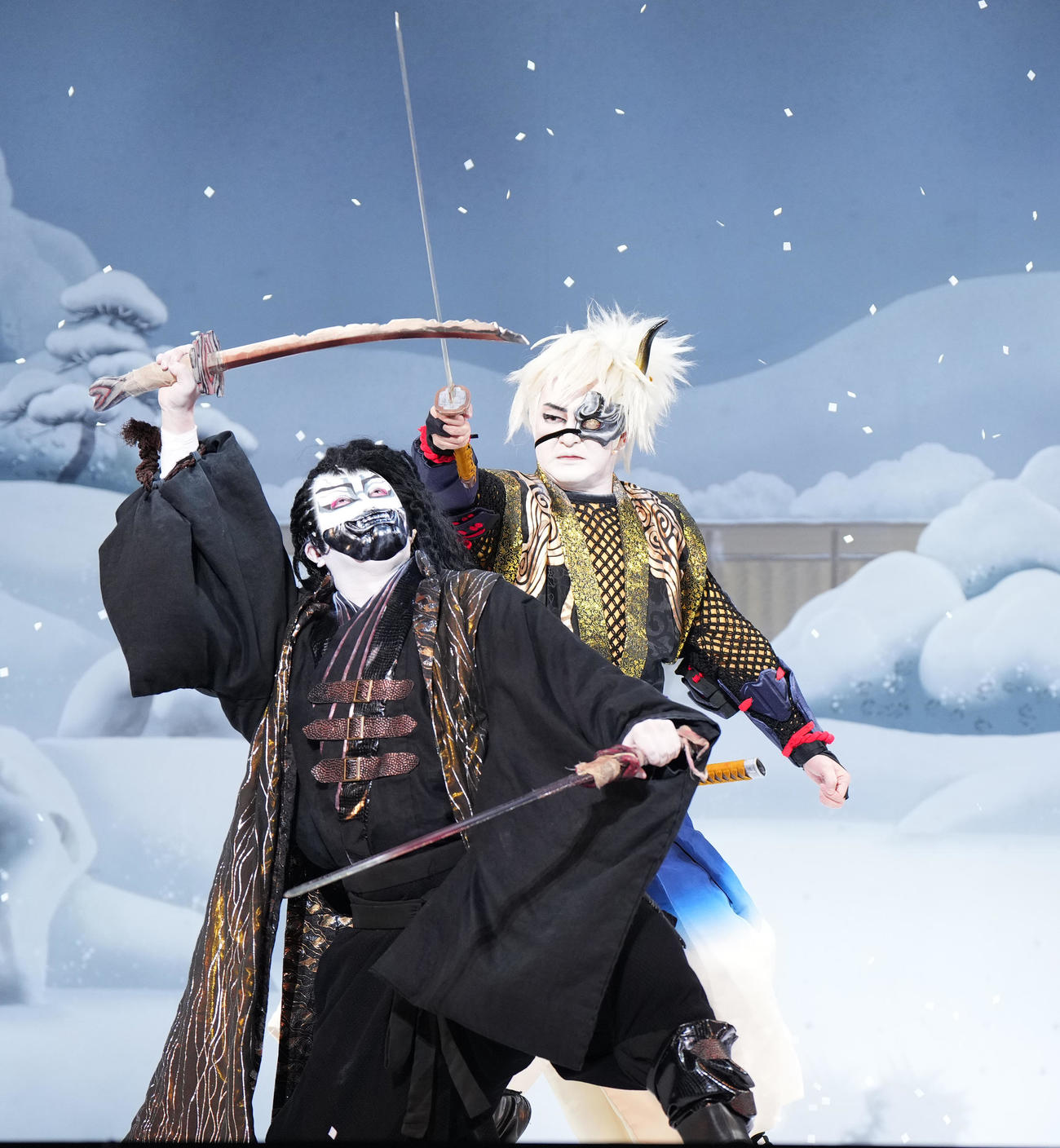 歌舞伎「刀剣乱舞」の舞台稽古に臨む中村獅童（撮影・菅敏）
