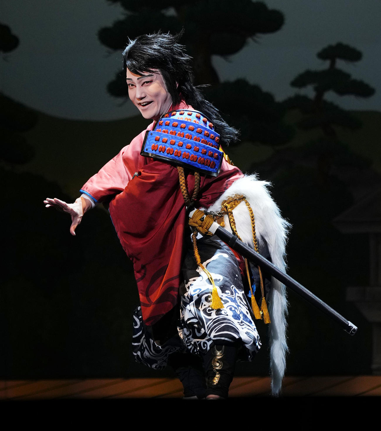 歌舞伎「刀剣乱舞」の舞台稽古に臨む中村歌昇（撮影・菅敏）