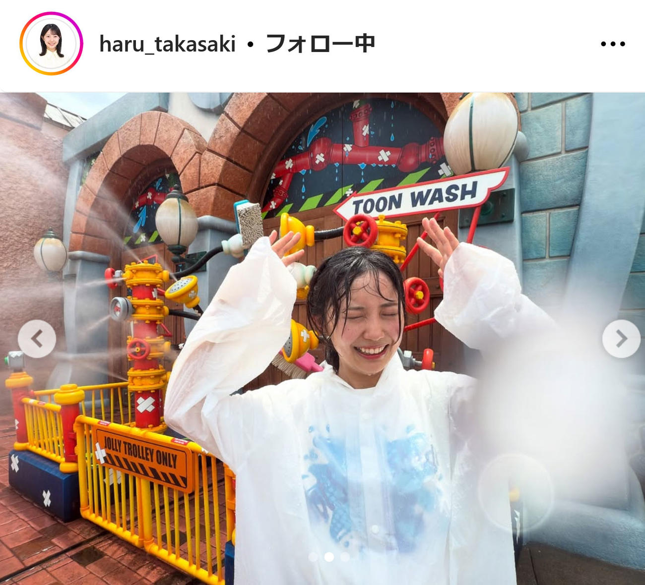 フジテレビ高崎春アナのインスタグラムから