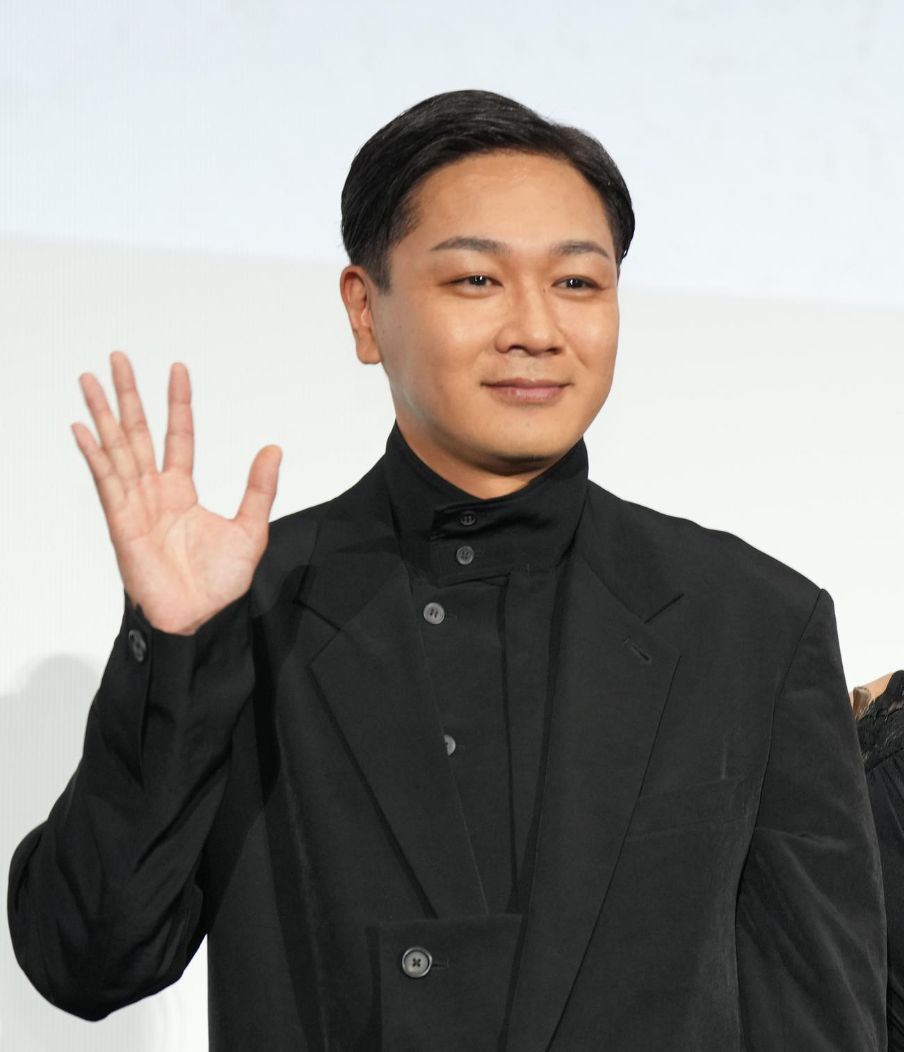 映画「キャンドルスティック」の初日舞台あいさつで登壇したYOUNG DAIS（撮影・菅敏）