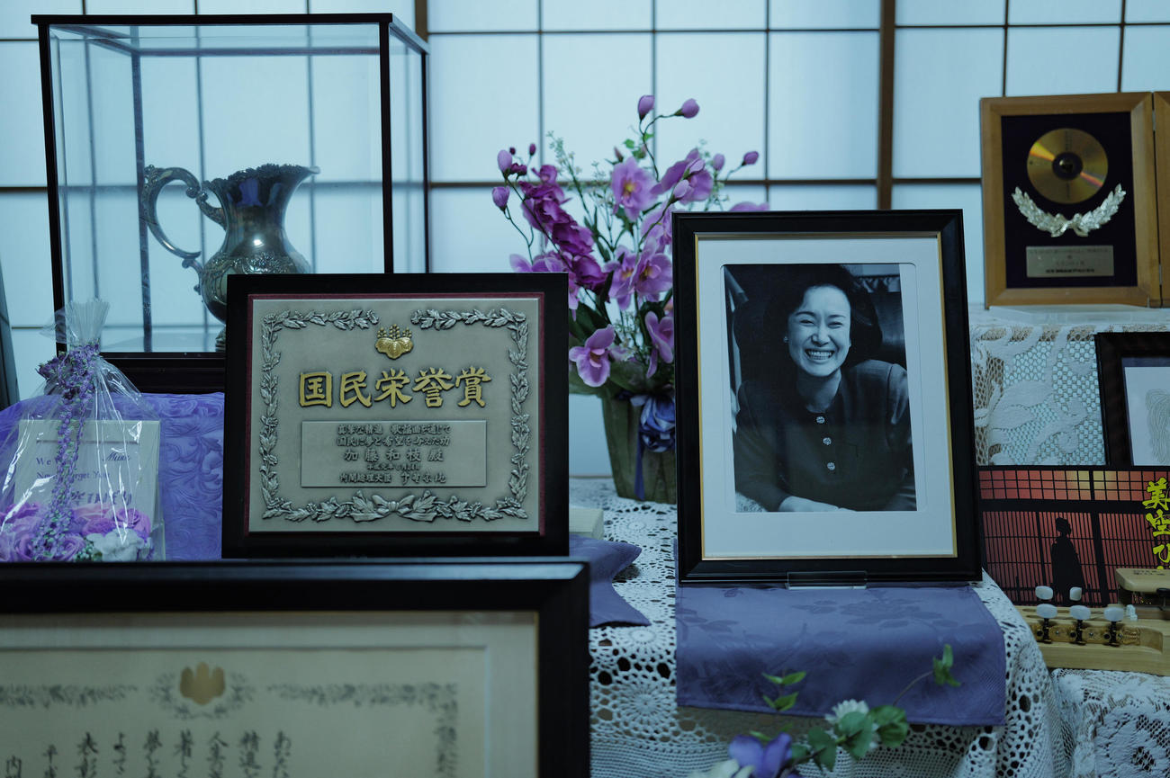 美空ひばりさん思い出の品（撮影・中島郁夫）