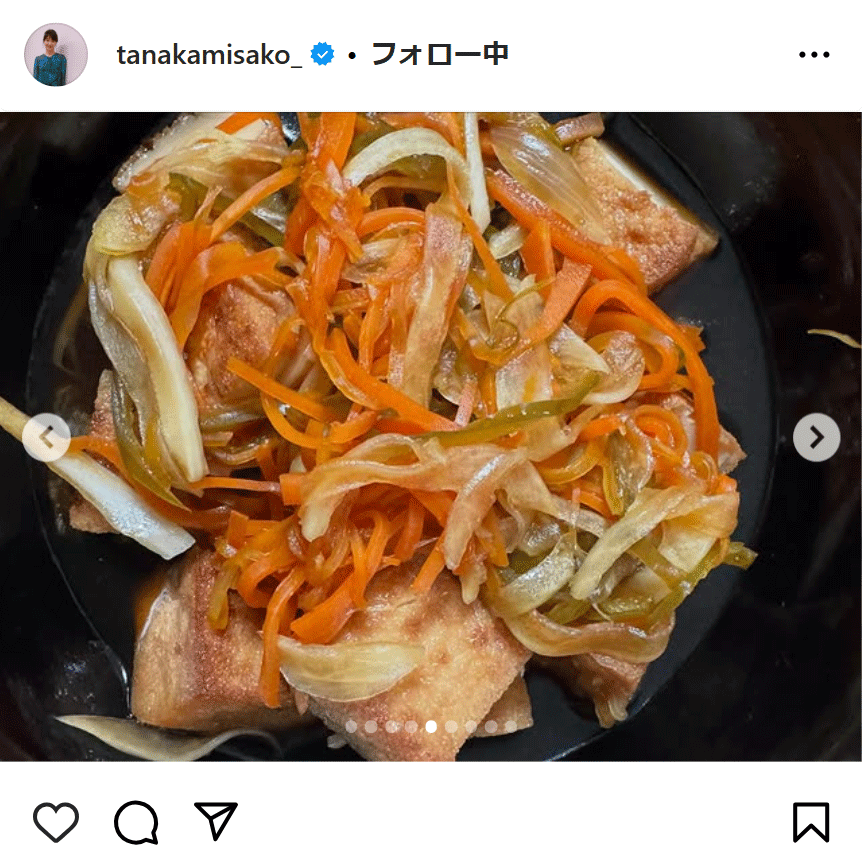 田中美佐子のインスタグラムから