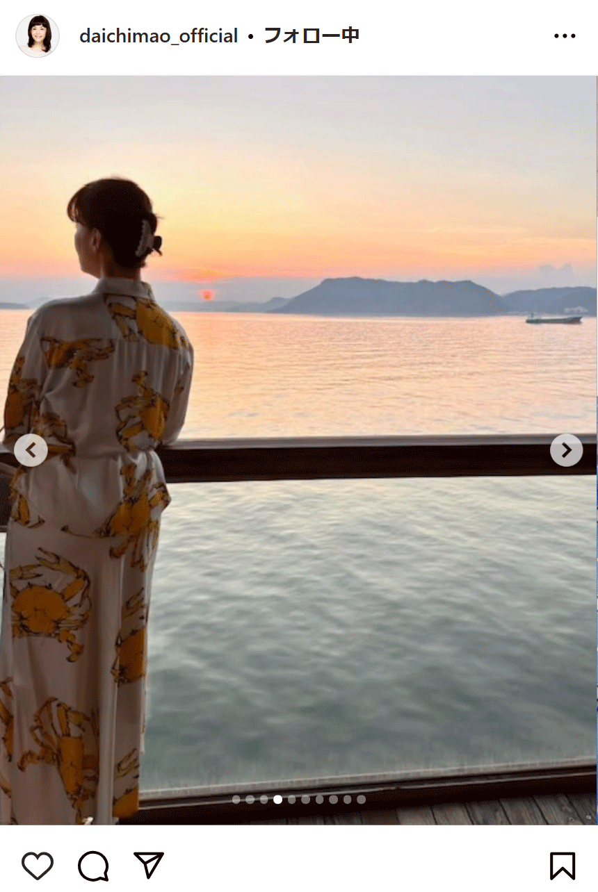 大地真央のインスタグラムから