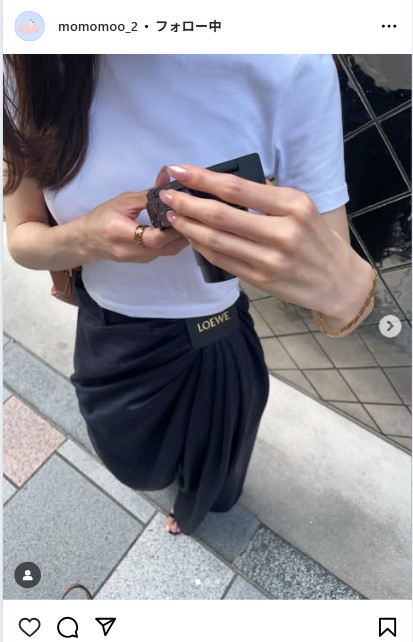 新山桃子のインスタグラムから