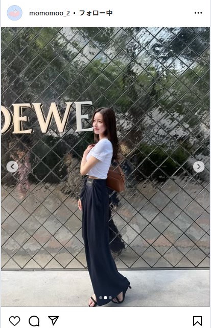 新山桃子のインスタグラムから