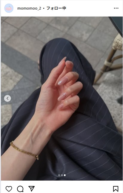 新山桃子のインスタグラムから