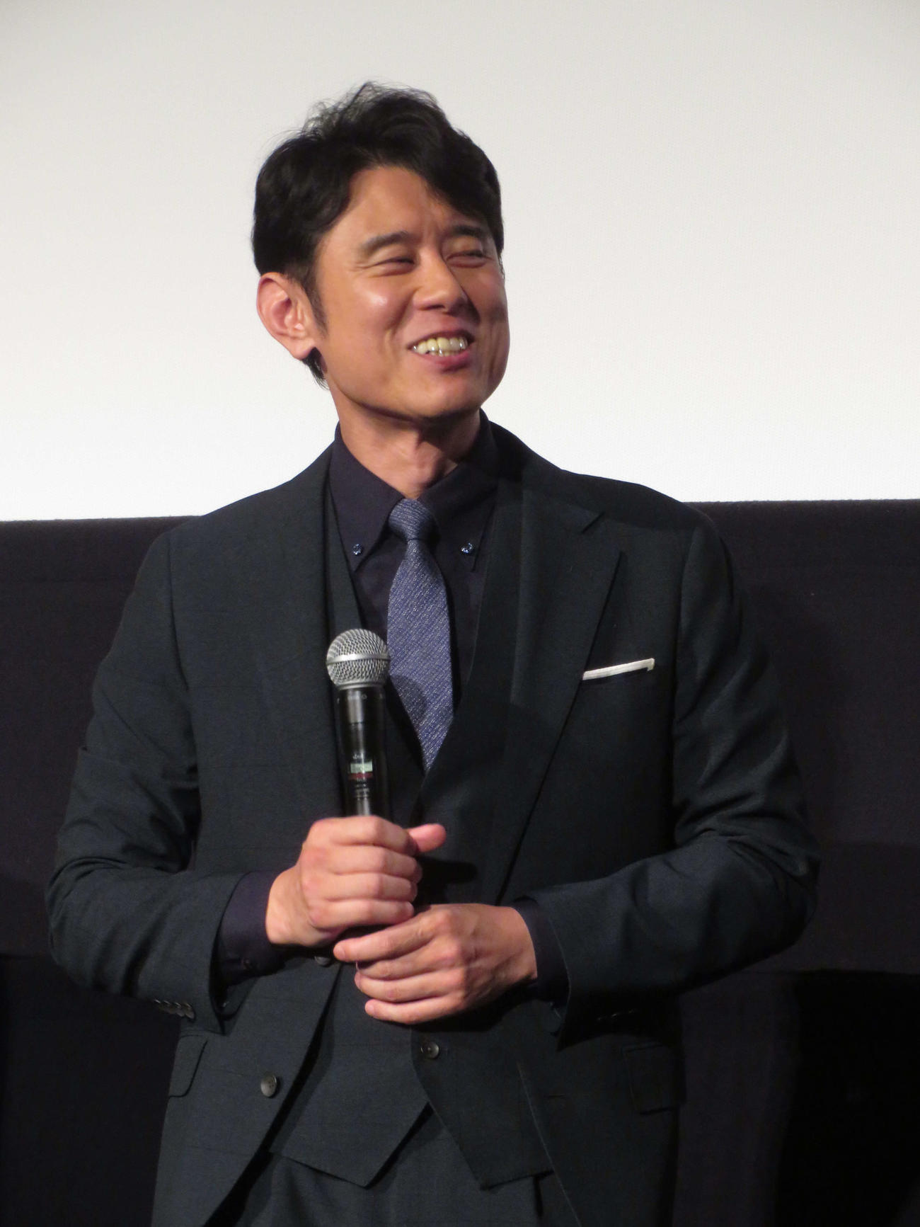映画「おっさんのパンツがなんだっていいじゃないか！」公開記念舞台あいさつに登壇した原田泰造