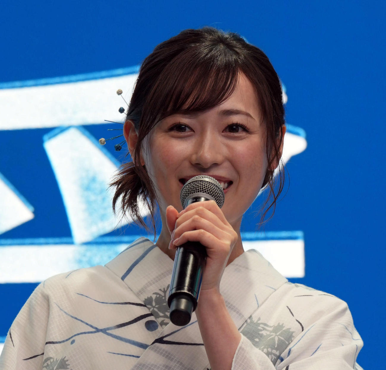 フジテレビ連続ドラマ「明日はもっと、いい日になる」の制作発表を行った、福原遥（撮影・小島史椰）