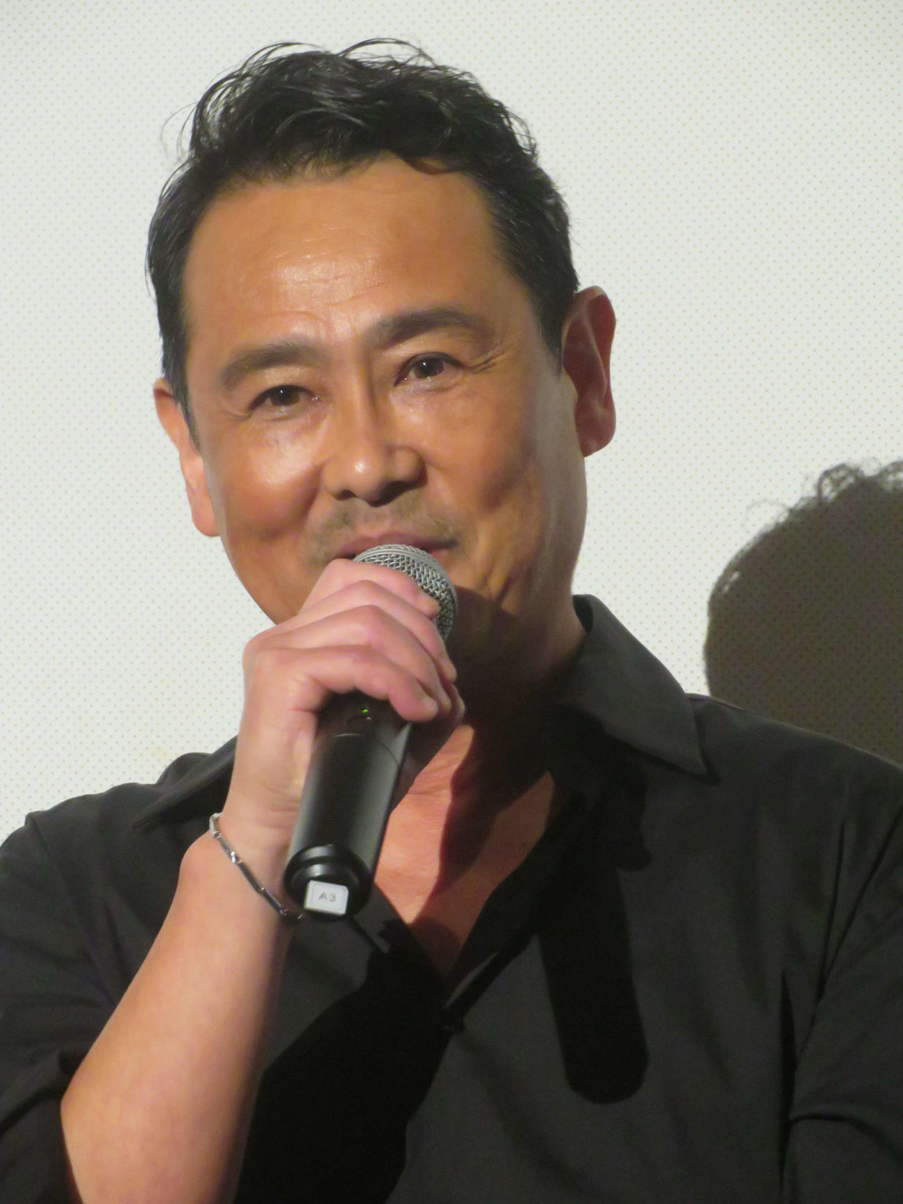 「学校の怪談」シリーズ4作品ブルーレイ発売記念上映会＆舞台あいさつに出席した野村宏伸（撮影・川田和博）
