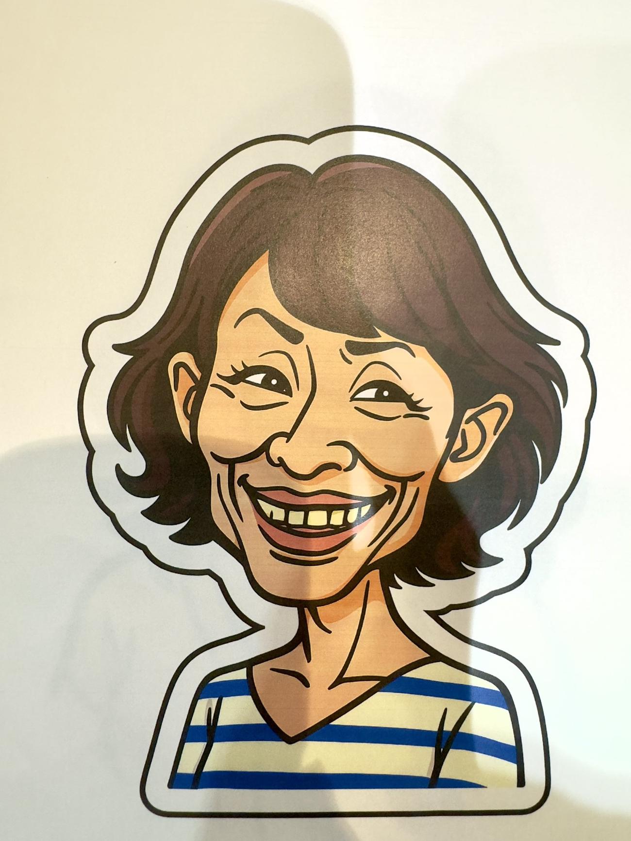 AIが描いた武川智美アナの似顔絵（Xから）