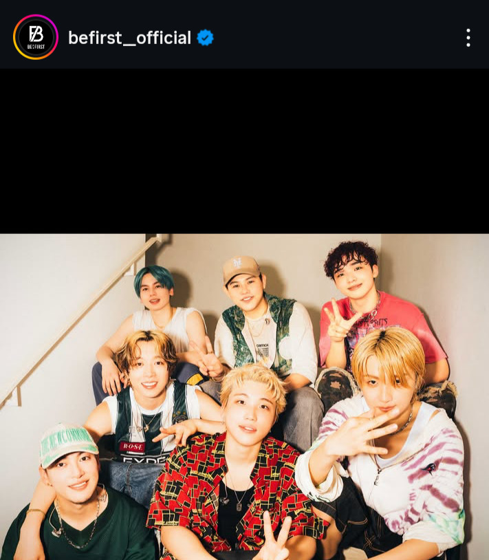 BE：FIRSTの公式インスタグラムから
