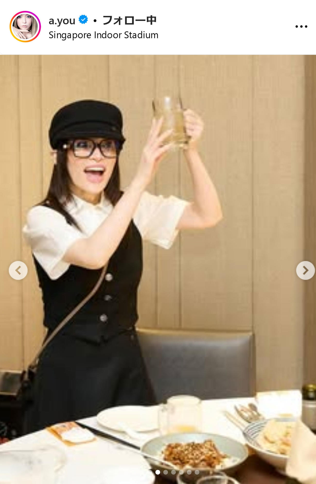 浜崎あゆみインスタグラムから