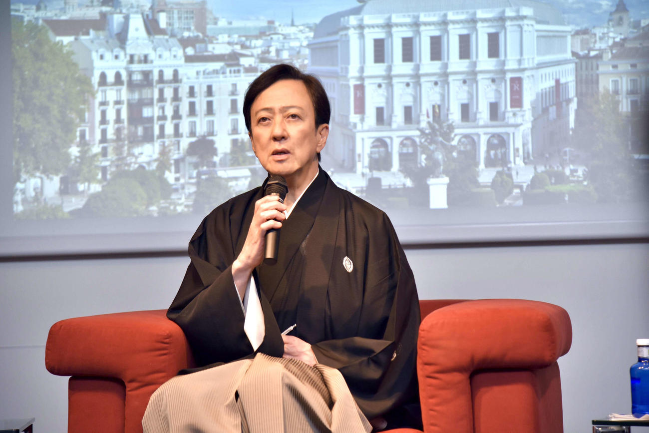 スペイン大使館で行われた、ラテンビート映画祭　2025プロジェクト発表記者会見に出席した坂東玉三郎