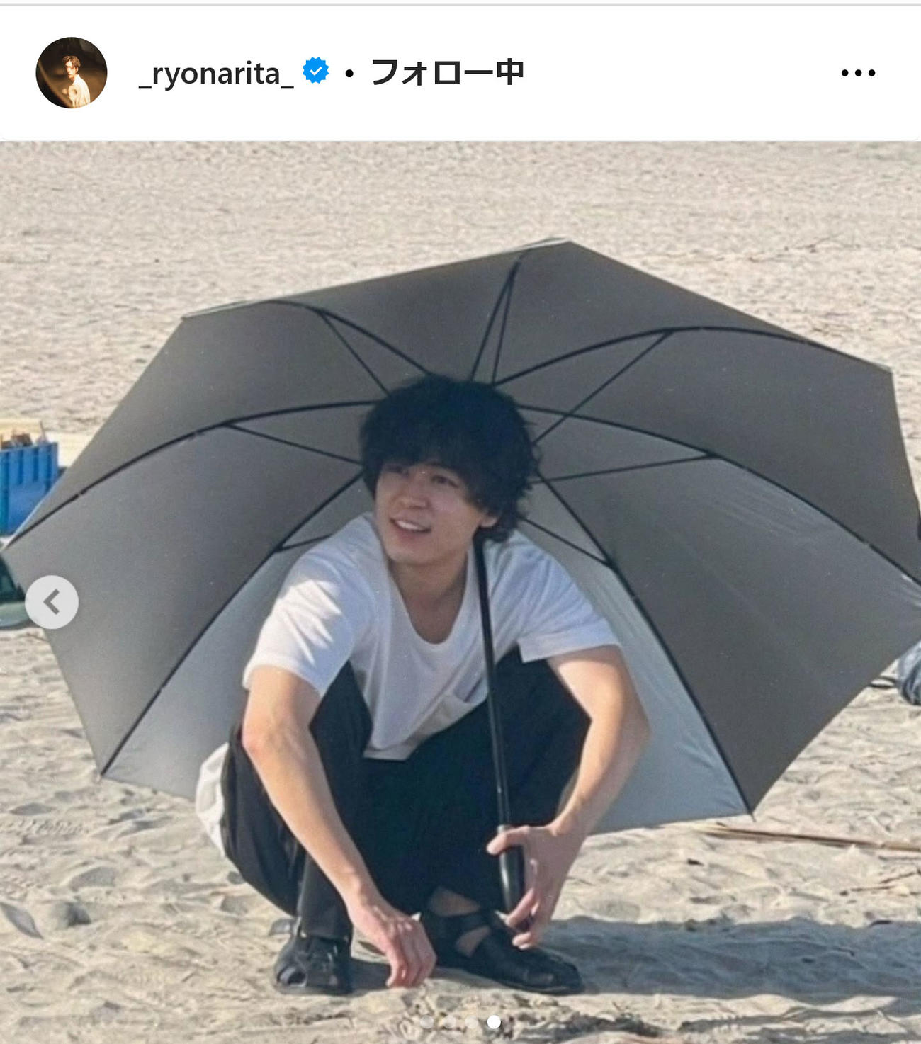 成田凌インスタグラムから