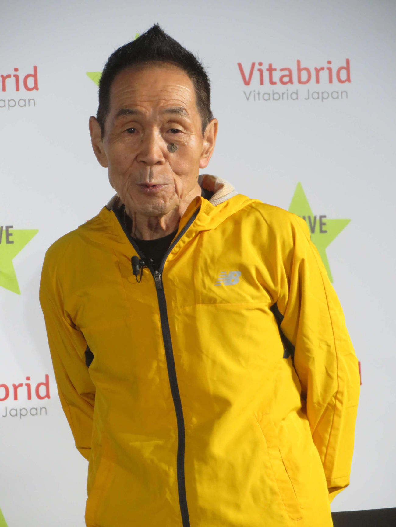 ビタブリッドジャパン「アクティブリッチ5」新製品発表会に出席した坂本雄次氏（撮影・川田和博）