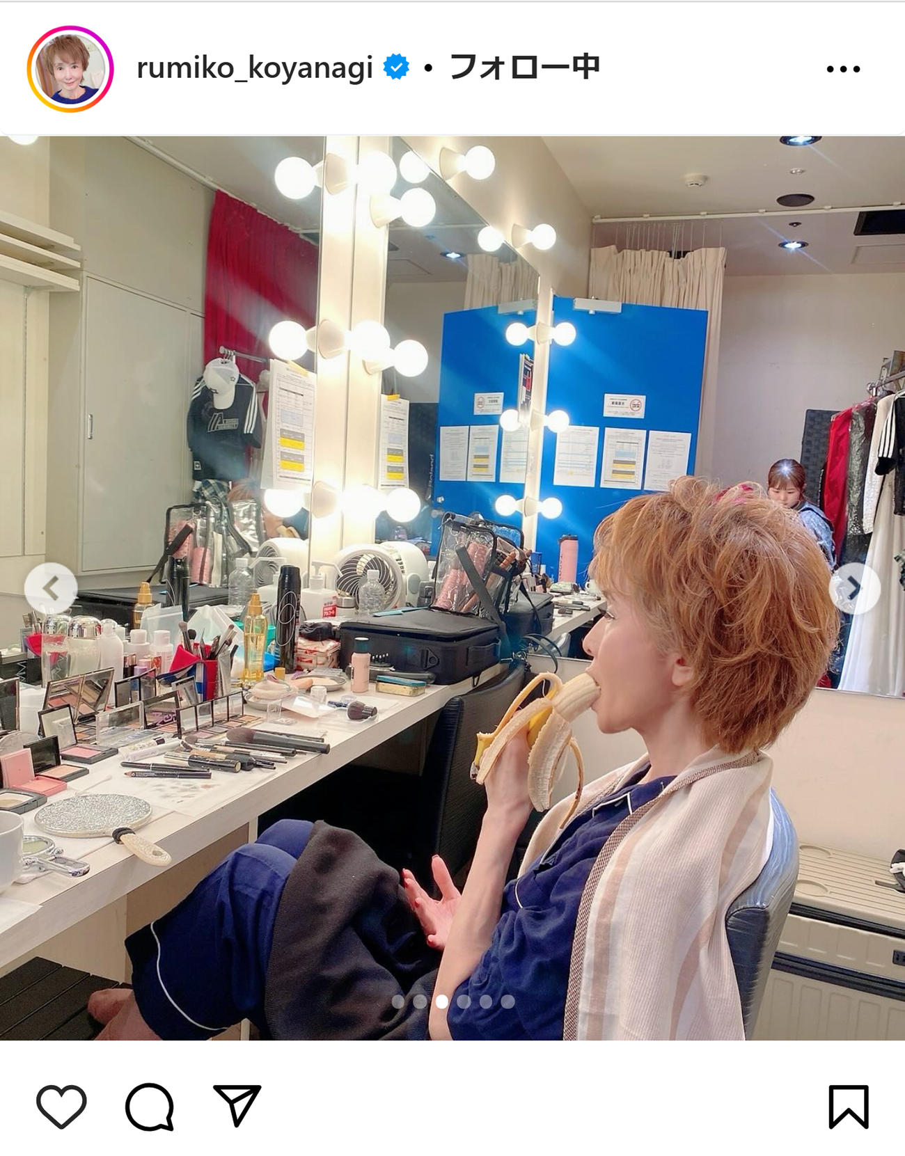 小柳ルミ子のインスタグラムから