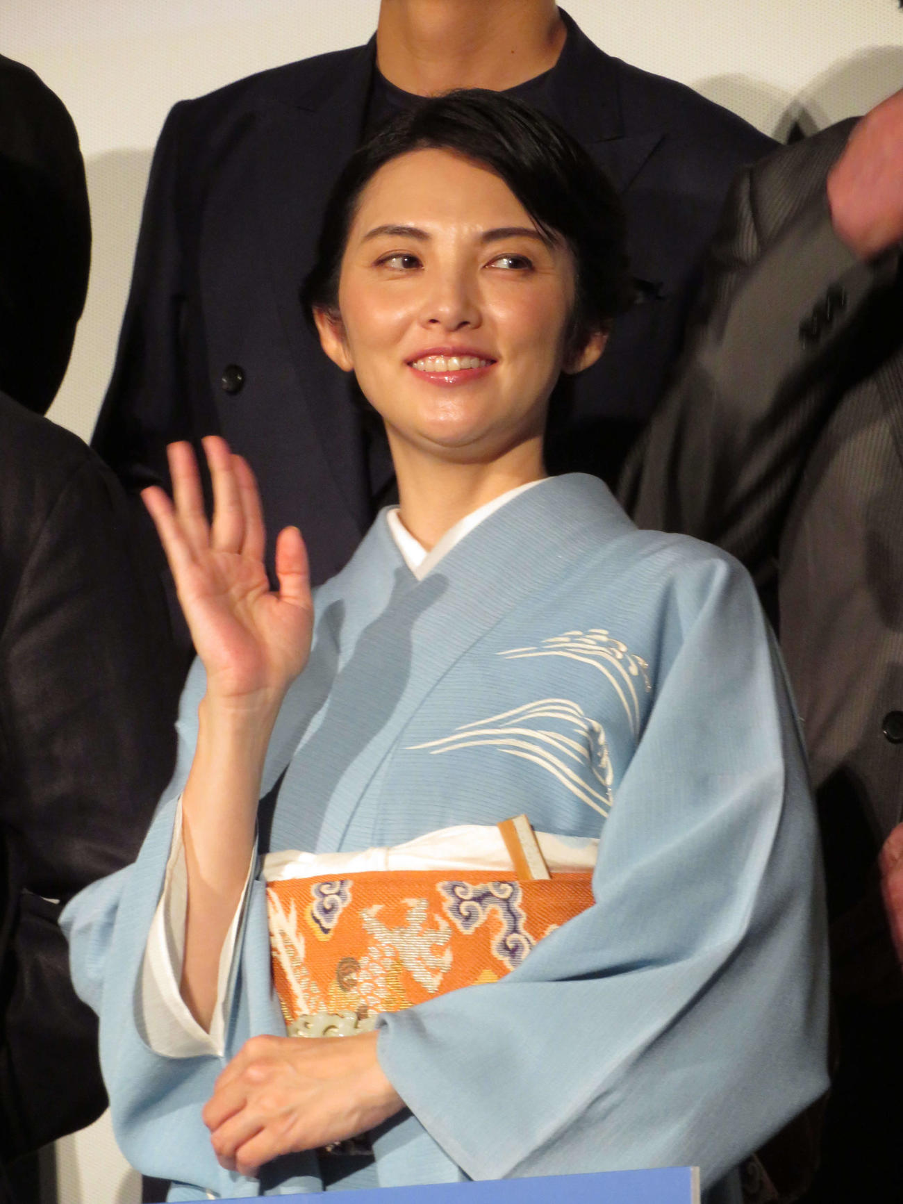 映画「雪風　YUKIKAZE」完成披露上映会に登壇した田中麗奈（撮影・村上幸将）